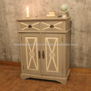 Antique Distressed Painted <b>Sideboards</b> with Drawers by Constantina Elegant Living Room Cabinets - Product Image 1