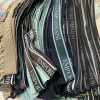 Lot de 3 boxers en coton pour homme, taille élastique, surplus de production, marque originale, stock disponible en gros