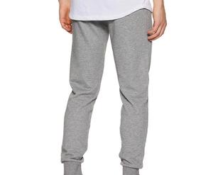 <b>Men's</b> Gray Woolen Cotton Vintage Straight Sweatpants Elastic Waist Joggers Midweight Knitted Autumn Wear OEM Service - Product Image 2