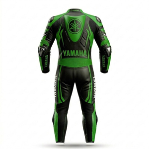 Ramaha Unisex Cowhide/Kangaroo Pro Leather Motorcycle 1Pc Racing Suit Jumpsuit/Traje with Hump CE <b>Level</b> 2 Protective Armored - Product Image 2