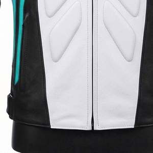 Chaqueta de Motociclista de Cuero para Hombre, Nivel 2 CE, Chaqueta Protectora de Piel de Vaca para Motociclistas - Product Image 6