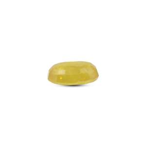 Loose 7.45 Carat Oval Cut Synthetic Yellow Sapphire Gemstone for Fine Jewelry - Product Image 3