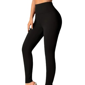 Leggings de Yoga para Mujer, Estilo Vintage, Sin Costuras, de Spandex/Poliéster, Hasta la Rodilla, Tejidos, Transpirables y Ligeros - Product Image 3