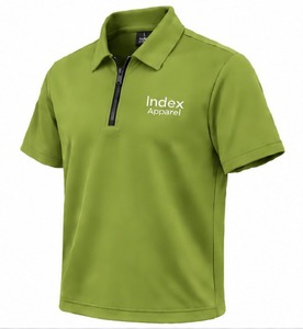 Polo de Primera Calidad para Hombre con Cierre de Cremallera, Logotipo Personalizado Bordado, Ropa Deportiva, Golf, Casual - Product Image 6