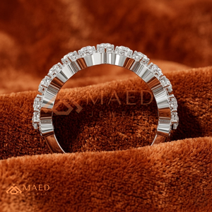 925 Sterling <b>Silver</b> Diamond Wide Band <b>Ring</b> for Women Oval Cluster <b>Statement</b> Cocktail <b>Ring</b> Luxury Fine Jewelry USA - Product Image 3
