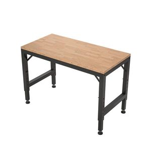 48-Inch Heavy Duty <b>Adjustable</b> Woodworking Workbench Rubber Wood Shop <b>Table</b> 2000 Lbs Capacity 2000 Lbs Capacity Hardwood Benches - Product Image 4
