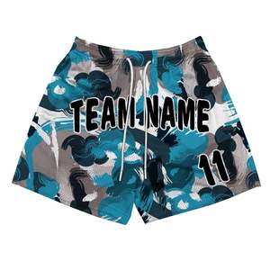 Pantalones Cortos de Malla con Estampado Completo Personalizado, Diseño Colorido, Poliéster, Ropa Deportiva para Hombre, Pantalones Cortos para Gimnasio y Entrenamiento - Product Image 4