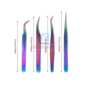 Pinces à extensions de cils de qualité supérieure, fabriquées à la main, avec une prise confortable - Product Image 6