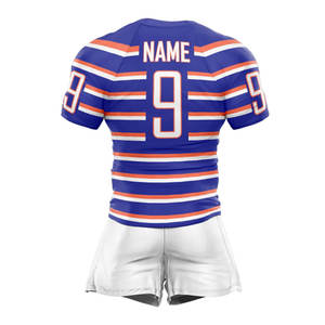 Tenues de rugby sur mesure pour hommes, imprimées par transfert thermique, respirantes, 100 % polyester, équipement d'entraînement, logo personnalisé, vêtements d'équipe - Product Image 2