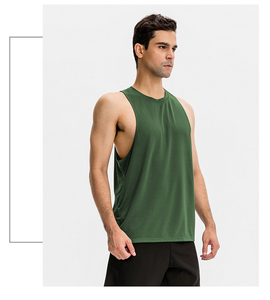 Débardeur de sport pour homme, sans manches, en Spandex/Coton, imprimé, respirant et à séchage rapide - Product Image 4