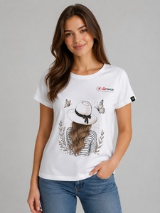 Camiseta de Moda para Mujer, Colección Casual Más Vendida, con Logotipo Personalizado, Servicios de Fabricación OEM y Suministro al por Mayor - Product Image 6