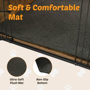 Cuccia per Cani in Legno Resistente, Grande Gabbia da Interno con Tavolino Decorativo - Categoria Prodotto: Cucce e Mobili per Animali Domestici - Product Image 5