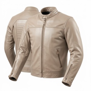 Chaqueta para hombre, chaquetas de moto, equipo de motociclista de cuero, abrigo de moda de piel de oveja premium, ropa europea de alta calidad - Product Image 5