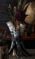 Vase à fleurs décoratif en laiton, haut, fait main, durable, récipient floral, centre de table de mariage, décoration intérieure, taille et forme personnalisées