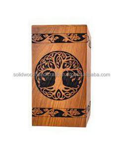 Urnes funéraires en bois pour cendres humaines, urnes funéraires pour adultes, soins des mains, taille personnalisée, fournitures funéraires - Product Image 5