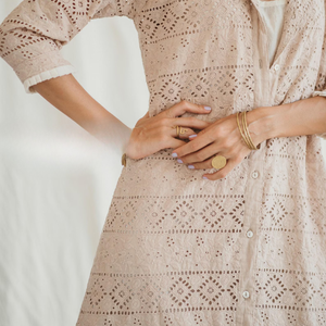 Vestido Camisero Maxi de Algodón, Estilo Victoriano de Doble Capa, Vestido Largo Beige, Túnica Kaftan, Cárdigan, Vestido Largo - Product Image 4