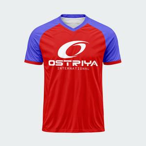 Venta al por Mayor de Camisetas de Fútbol 100% Poliéster con Transferencia Térmica, Logotipo Personalizado, Camiseta de Fútbol para Hombre de Secado Rápido, Manga Corta, Verano, a la Moda - Product Image 3