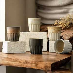 Nuevas Tazas de Café de Cerámica Japonesa Vintage de Moda, Tazas de Café con Logotipo Personalizado, Tazas de Cerámica para Agua y Leche, Tazas Retro de Universal Overseas - Product Image 1