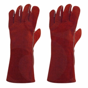 Gants de soudage en cuir de vachette pleine fleur de qualité supérieure, résistants, ignifuges, anti-coupure, pour la protection des mains et des bras dans l'industrie. - Product Image 6
