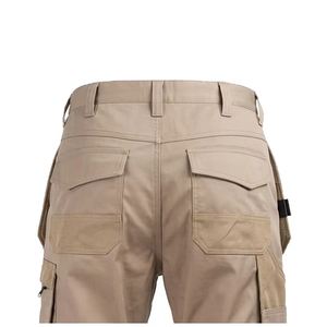 Men's Khaki <b>Waterproof</b> <b>Work</b> Pants Cotton Abrasion Resistant Custom Logo Multiple Pockets Uniform Type Anti-Wrinkle Anti-static - Product Image 2