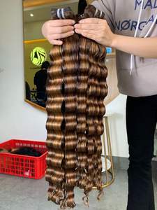 Vente en gros de cheveux vietnamiens Ocean Wavy Lace Front perruque de cheveux humains perruques frontales pour femmes noires - Product Image 4