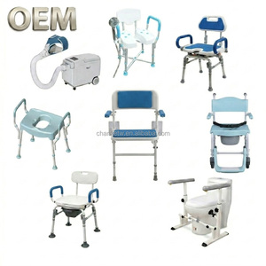 OEM Taiwan Wall Mounted Folding Bath <b>Stool</b> Rust-Proof Aluminum <b>Bathroom</b> Safety Equipment Washroom Toilet Customized Color Model - Product Image 1