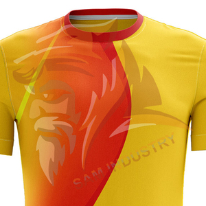 เสื้อฟุตบอลทีมชายแบบแห้งเร็ว ระบายอากาศได้ดี แขนสั้น โพลีเอสเตอร์ 100% พิมพ์ลายแบบซับลิเมชั่นเต็มตัว - Product Image 5