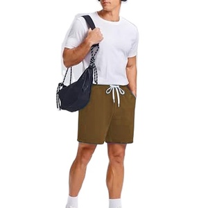 Pantalones Cortos Deportivos Personalizados de Poliéster 100%, de Secado Rápido, Transpirables, para Gimnasio, Cintura Alta con Cordón Ajustable - Product Image 1