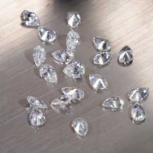 Sparkling Carat Pear Shape Lab Grown Color D Filled Excellent Cut <b>Diamond</b> CVD HPHT IGI Certified Loose <b>Diamond</b> <b>Rings</b> - Product Image 2