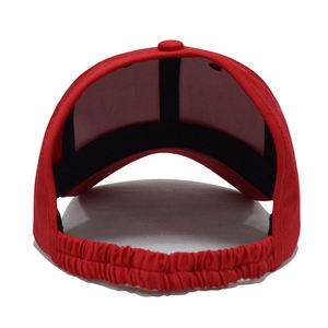 Red Ponytail <b>Baseball</b> <b>Cap</b> 3D Embroidery Logo Unisex Leather Adjustable Breathable Casual Outdoor Spring Summer Adult - Product Image 4