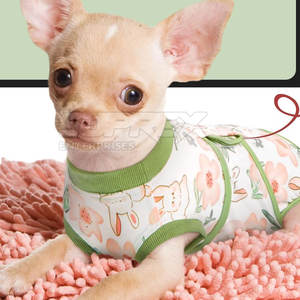 Traje de Recuperación para Perros - Algodón y Poliéster, Moderno, Ecológico, Suave, Transpirable, Postoperatorio, Ajustable y Cómodo - Product Image 5