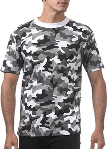 เสื้อยืดลายพรางพิมพ์ลายต้นไม้แบบใหม่ล่าสุด ทรงบ็อกซี่ฟิต เหมาะสำหรับเดินป่า ตกปลา ออกกำลังกายที่ยิม หรือใส่ลำลอง - Product Image 4