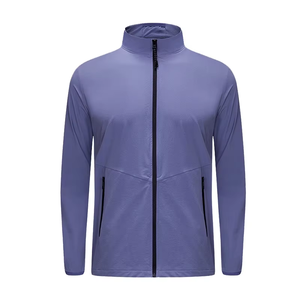 Veste de course d'hiver légère anti-rides de haute qualité, ensemble deux pièces zippé, pantalon de survêtement en nylon pour l'entraînement, tenue de jogging, survêtements - Product Image 2