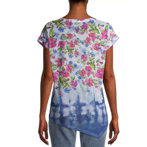 Camiseta de Sublimación 2025, Último Modelo, con Estampado por Sublimación, Personalizable con Logotipo, Cuello Redondo, Manga Corta, de Poliéster Liso, para Mujer - Product Image 2