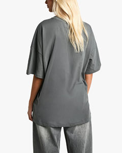 Nouvelle Collection – T-shirt Décontracté d'Été pour Femme, Coupe Classique, 100% Coton Lourd de Haute Qualité, Col Rond, Manches Courtes, avec Appliques - Product Image 5