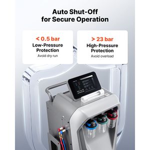 Macchina di Recupero Refrigerante R134a Completamente Automatica, Precisione 98,5%, Schermo Touch da 10,1 Pollici per Riparazione Auto e Recupero AC - Product Image 6