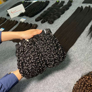 Cabello Humano Rizado Pixie Vietnamita 100% Súper Suave, Alta Calidad, Sin Enredos, Súper Sedoso y Brillante, Gran Cantidad en Existencia - Product Image 4