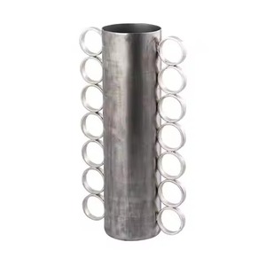 Jarrón Decorativo de Metal para Flores, Decoración del Hogar, Sala de Estar, Accesorios para el Interior del Hogar, Jarrones Antiguos para Plantas y Flores Artificiales - Product Image 2