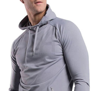 เสื้อฮู้ดออกกำลังกายสีพื้นคุณภาพพรีเมียม สไตล์ล่าสุด ผ้าฝ้าย 100% ขายส่งราคาถูกสำหรับผู้ชาย - Product Image 4