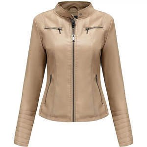 Chaquetas de Cuero para Mujer de Alta Calidad y Bajo Precio, Diseño Más Reciente 2026, Moda Femenina, Impermeables, Ecológicas, de Lino y Algodón, al por Mayor - Product Image 1