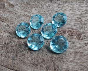 Quartz bleu naturel de 5 mm, forme ronde, qualité excellente, pierres précieuses en vrac pour la fabrication de bijoux, toutes tailles, vente en gros - Product Image 4