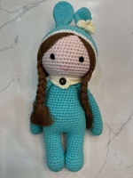 Animaux en peluche au crochet pour bébé, poupées au crochet en coton, animaux amigurumi faits à la main, peluches au crochet