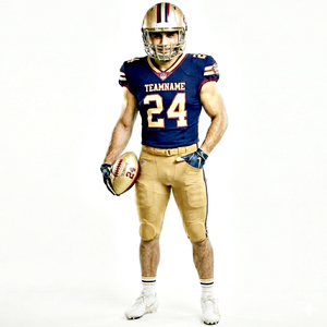 Ensemble d'uniformes de football américain bleu et kaki, anti-plis, matériau de qualité supérieure, respirant, vêtements de sport américains personnalisés, best-seller - Product Image 4