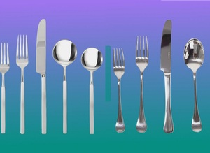 Ensemble de couverts en acier inoxydable de haute qualité, pas cher, en gros, pour restaurants, y compris couteau à steak, pour fêtes et mariages - Product Image 2
