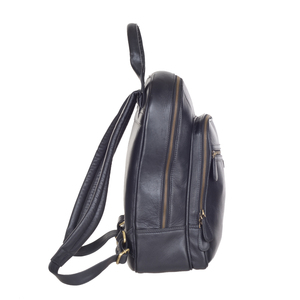 Sac à dos pour ordinateur portable en cuir, sac de bureau, sac de voyage, sac d'école, léger, multifonctionnel, facile à transporter, grand rangement, designs italiens - Product Image 4