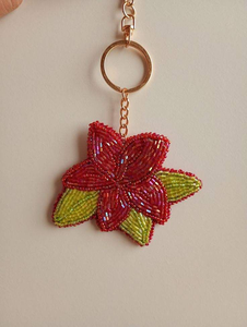 Handmade custom Colour Keychains Beaded Letters Seed Embroidery Custom <b>Name</b> Pendant Key <b>Ring</b> DIY Bag Accessory Gift Lot - Product Image 2