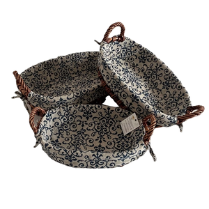 Panier de rangement en rotin tissé à la main, panier de rangement pour collations et fruits avec poignée - Product Image 2