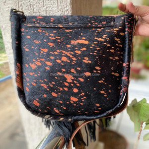 New Western Style Suede Metallic Fur Fringe Handbag Stylish <b>Women</b> <b>Black</b> Color Fringe Bags High Quality <b>Women</b> <b>Black</b> - Product Image 5