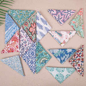 Bandanas en coton biologique faits à la main, 15 pièces, unisexe, bandeau de motard, écharpe de cou bohème, cadeau tendance, haute qualité pour femme, pour l'extérieur - Product Image 2