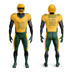 Uniforme de Fútbol Americano Personalizado de Talla Grande, Transpirable, Sublimado, con Mangas Cortas y Nombre del Equipo Personalizado - Product Image 4